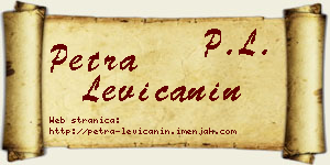 Petra Levičanin vizit kartica